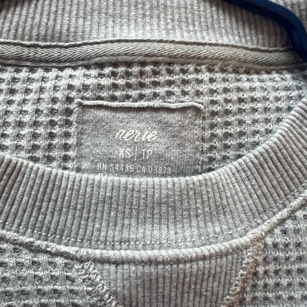 Oversized Aerie Brooklyn Waffle Knit Sweater - Picture 3 of 7